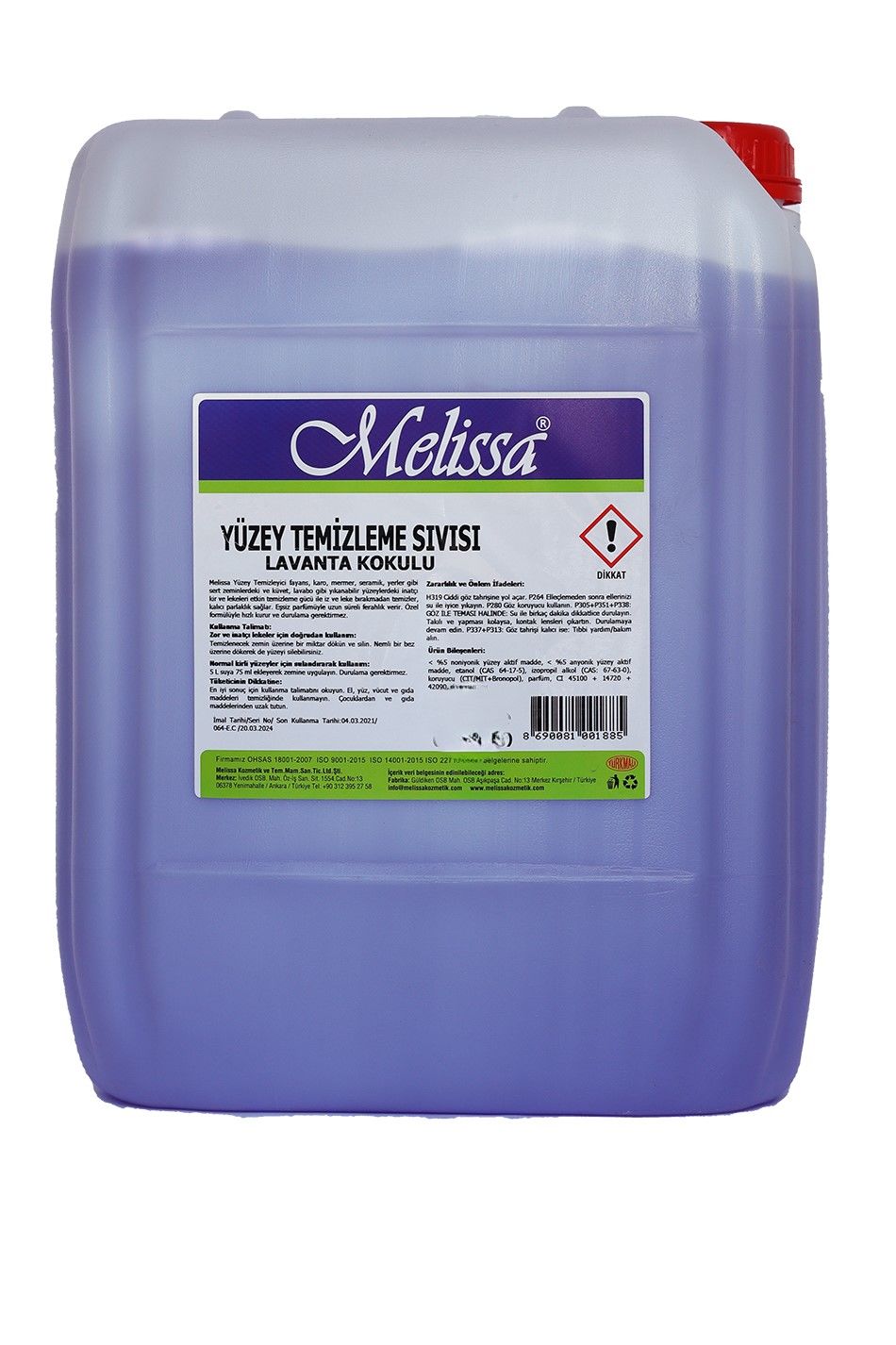 MELİSSA YÜZEY TEMİZLEME SIVISI
